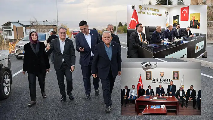 Kayseri'de 3 ilçeye çıkarma: AK Parti'de üst düzey ziyaretler!