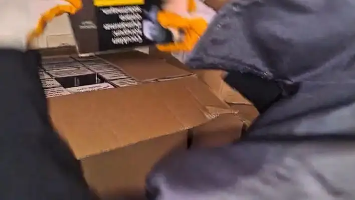 49 bin 200 adet kaçak makaron ele geçirildi