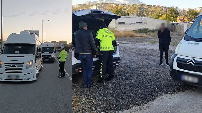 Kayseri'de 8 araca trafikten men cezası!