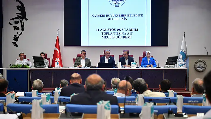 Kayseri'de Ağustos Meclis Toplantısı'nda 104 madde karara bağlandı