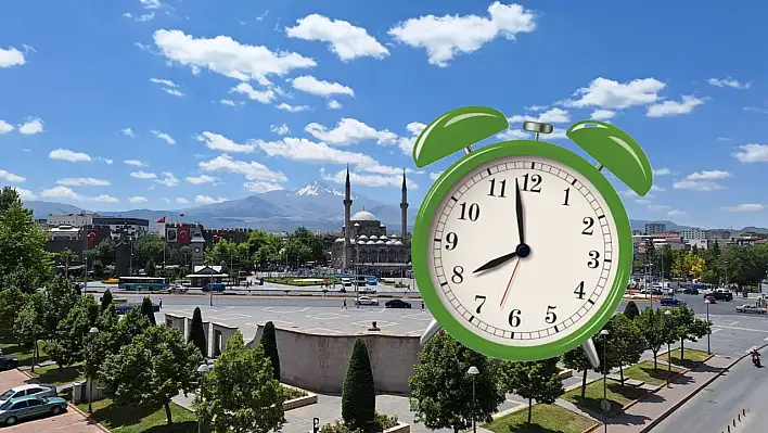 Kayseri'de Alarm Saatleri Geriye Alındı!