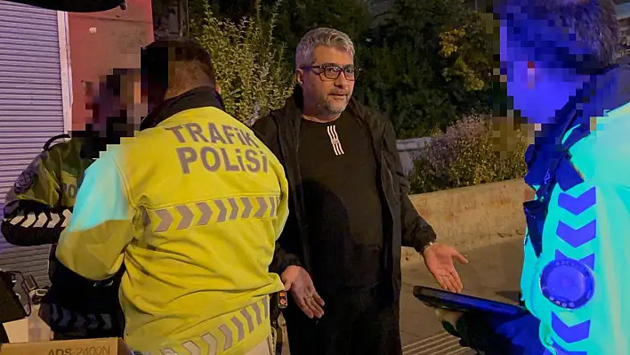 Kayseri'de alkol içip trafiğe çıkan şoför, polisi suçladı!