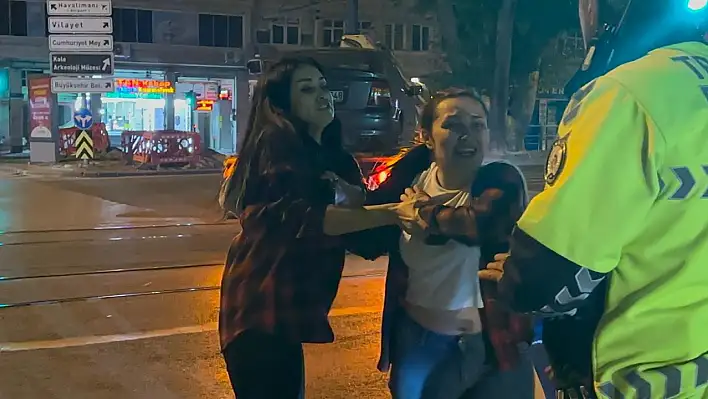 Kayseri'de alkollü yolcudan polise zor anlar