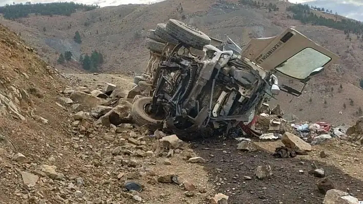 Kayseri'de beton mikseri yuvarlandı: 1 yaralı