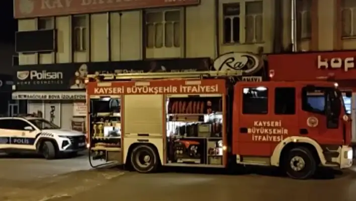 Kayseri'de bir iş yerinde yangın çıktı!