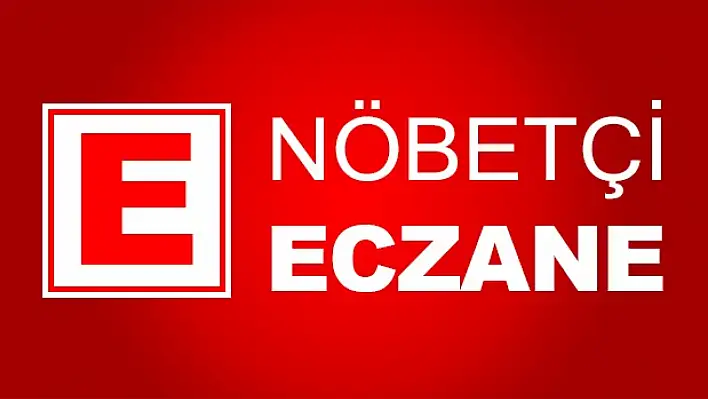 Kayseri'de bugünkü nöbetçi eczaneler hangileri (17 Eylül Pazar)