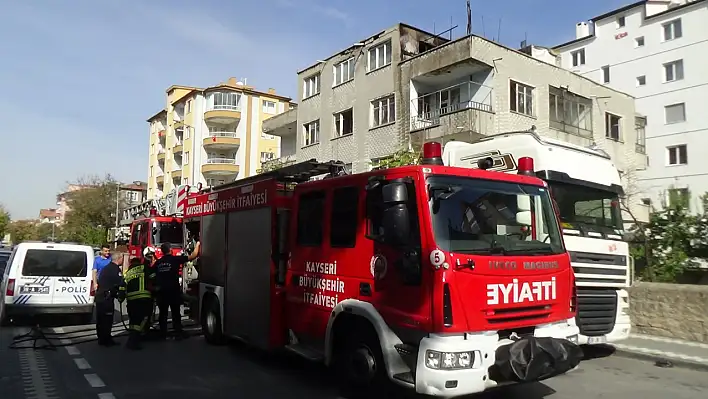 Kayseri'de çıkan yangında yürek burkan detay...