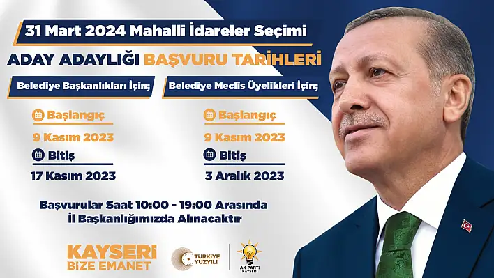 Kayseri'de de başvurular başladı - İşte gerekli evraklar!