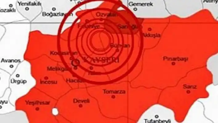 Kayseri'de deprem araştırması!