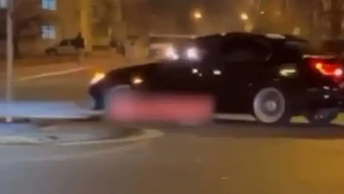 Kayseri'de drift atan sürücüye rekor ceza!