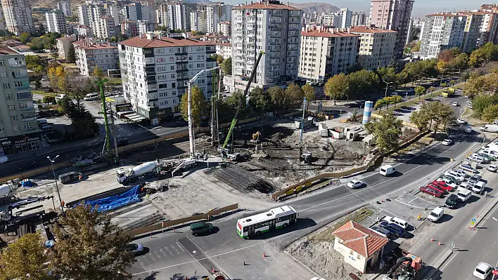 Kayseri'de DSİ-Yeni Sanayi Katlı Kavşak Projesi'nde son durum!