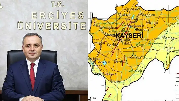 Kayseri'de en tehlikeli fayı açıkladı!