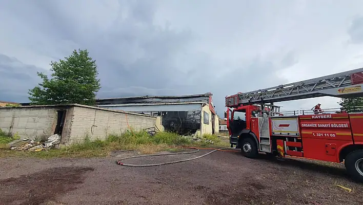 Kayseri'de fabrika yangını!