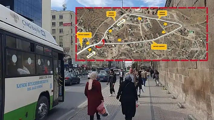 Kayseri'de güzergah güncellemesi: Otobüs tersi istikametten gidecek!
