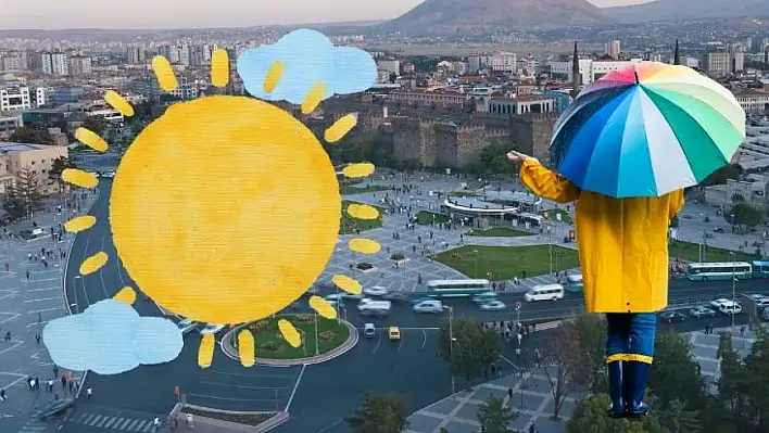 Kayseri'de hava güneşli başlayıp yağmurlu bitecek! (26 Mayıs)