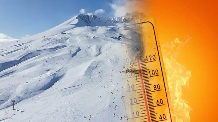 Kayseri'de havalar ısındı – Erciyes'te mesai başladı!