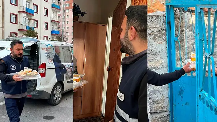 Kayseri'de her gün 4 çeşit sıcak yemek evlere ulaşıyor!