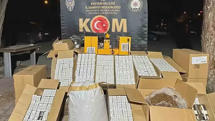 Kayseri'de operasyon - 105 kilo kaçak tütün ele geçirildi!