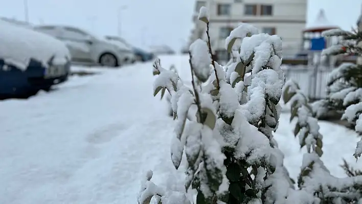 Kayseri'de kar yağışı başladı: Yüksek kesimler beyaza büründü