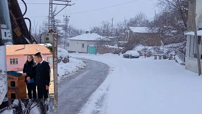 Kayseri'de kar yağışı sürüyor - Bir şey dikkatlerden kaçmadı!