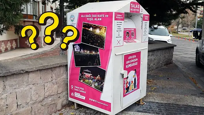 Kayseri'de kıyafet toplama kutularının neden kaldırıldığı belli oldu!