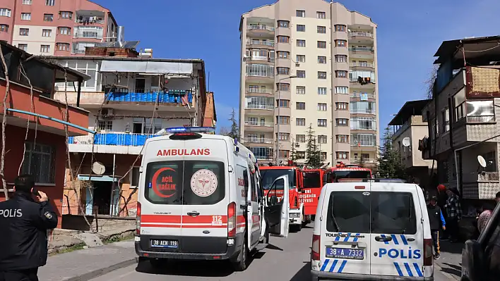 Kayseri'de korkutan yangın