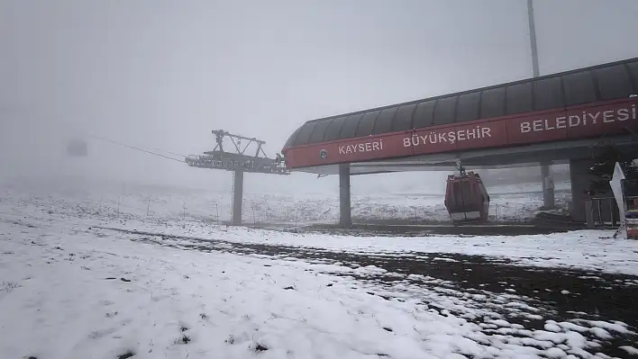 Kayseri'de mayıs ayında kar yağdı!