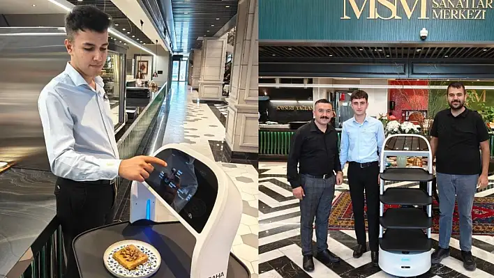 Kayseri'de MSM teknolojiye koşuyor: Robot garson iş başında!