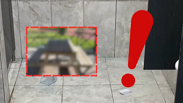 Kayseri'de o görüntülere tepki yağıyor: Muslukları söktüler, ayakkabılıkları kırdılar...