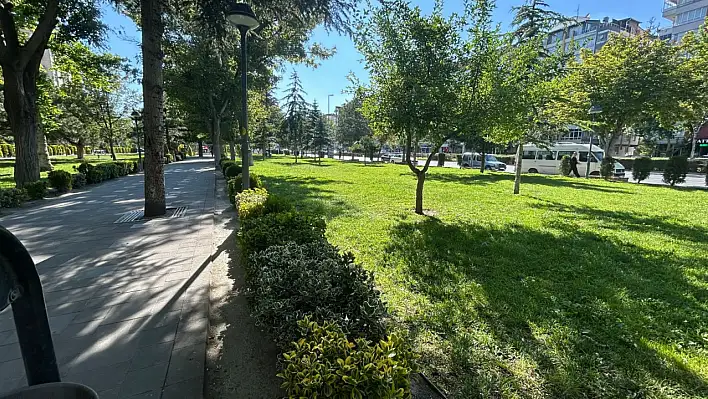 Kayseri'de parklara yerleştirildi: Gelen geçeninin dikkatini çekti!