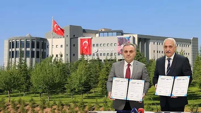 Kayseri'de sanayiye akademik güç: ERÜ 4 patenti Ordu'ya devretti!