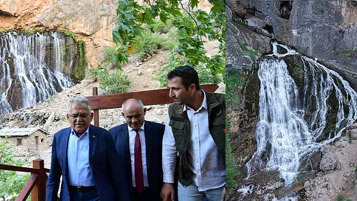 Kayseri'de şelaleler göz dolduruyor!