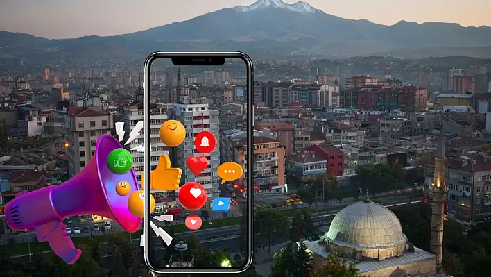 Kayseri'de sosyal medya hesaplarında ne paylaşıldı?