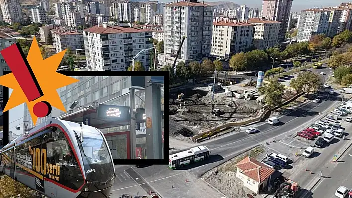 Kayseri'de tramvay kullanan vatandaşlar çileden çıktı – 'Ne zaman bitecek, yeter!'