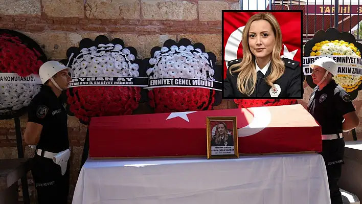 Kayseri'de vefat eden komisere son görev...