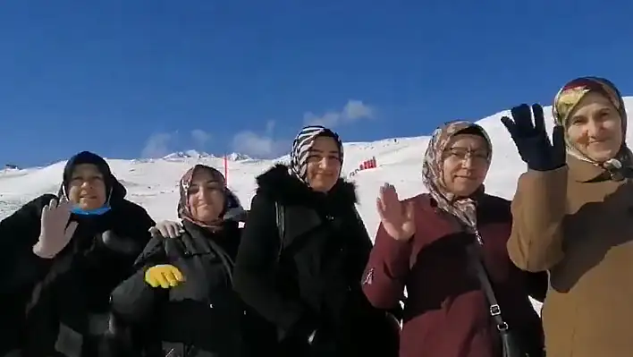 Kayseri'de yaşayıp ilk defa Erciyes'e adım attılar