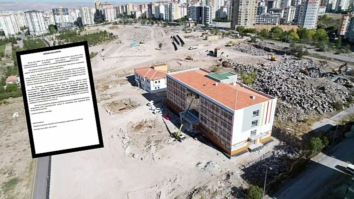 Kayseri'de yeni açılan okulda velilere iban şoku: İsimleri de kaydediyorlar! 