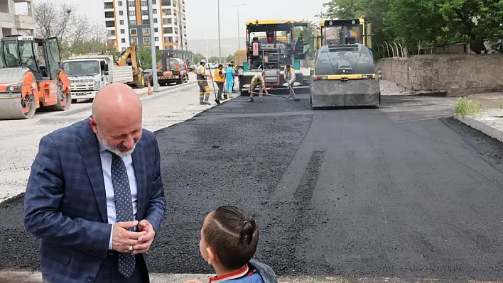 Kayseri'de yeni ana yol çalışması tamamlanıyor