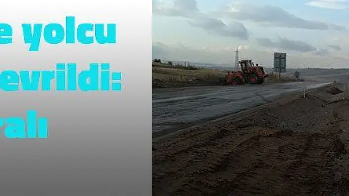 Kayseri 'de yolcu otobüsü devrildi: 11 yaralı