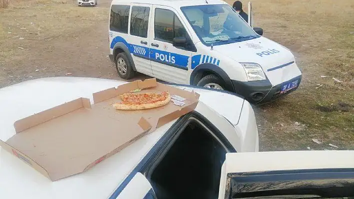 Hırsızların 'pizza' keyfi kısa sürdü 