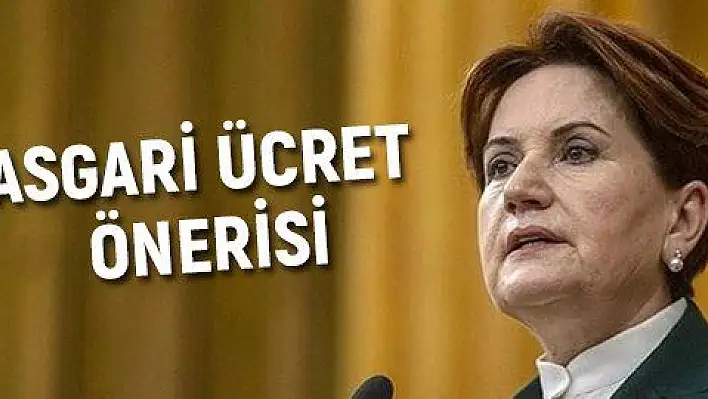 Akşener'den asgari ücret önerisi