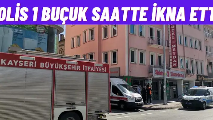 İntihar girişimi 1 buçuk saatte engellendi