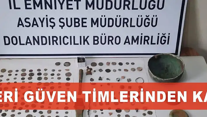 Tarihi eserleri güven timlerinden kaçıramadılar