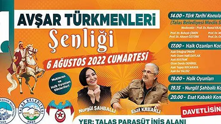 Avşar Türkmenleri Bu Şenlikte Buluşacak