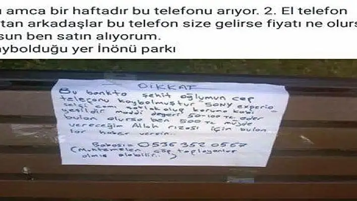 Şehit babası oğlunun telefonunu aradı