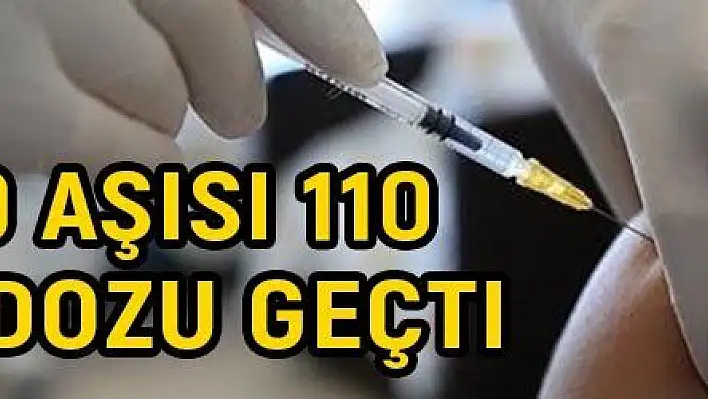 Kovid-19 aşısı 110 milyon dozu geçti