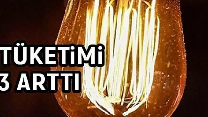 Türkiye'nin elektrik tüketimi geçen yıla göre yüzde 0,33 arttı