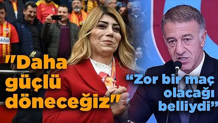 Başkanlar maçtan sonra konuştu