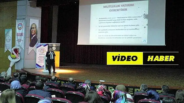 Prof. Dr. Tarhan öğretmenlere 'pozitif psikoloji' semineri verdi 