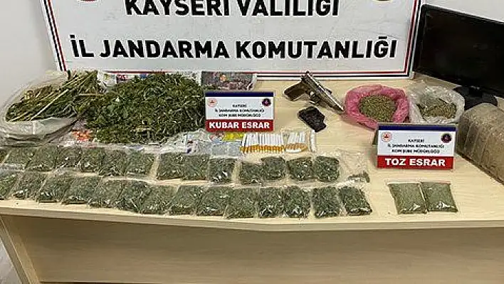 Tomarza'da uyuşturucu operasyonu